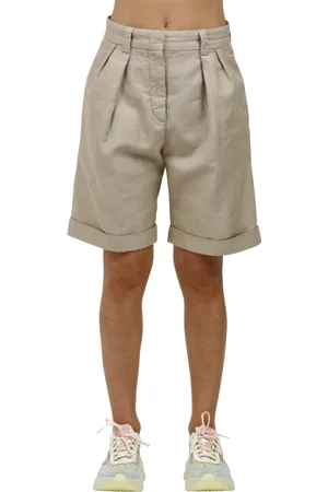 Aspesi Shorts, Dame, Grå, 2XS, Bomuld, Bomuld og hør Bermuda shorts