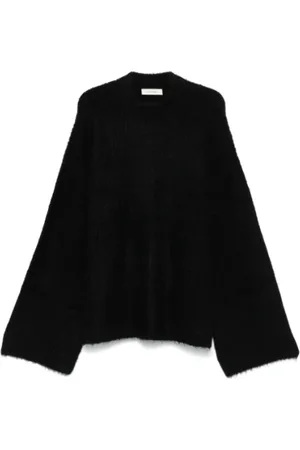 Entire Studios Strik, Dame, Sort, XS, Uld, Kraftig Strikket Crew Neck Sweater