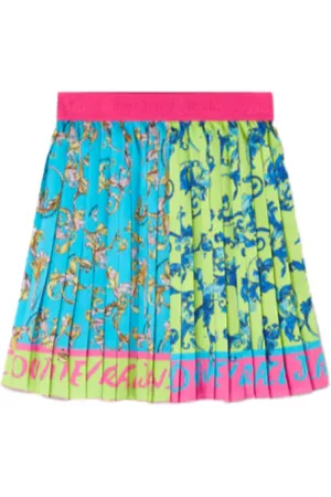 VERSACE Nederdel, Dame, Flerfarvet, XS, Uld, Barocco Outline Twill Mini Nederdel