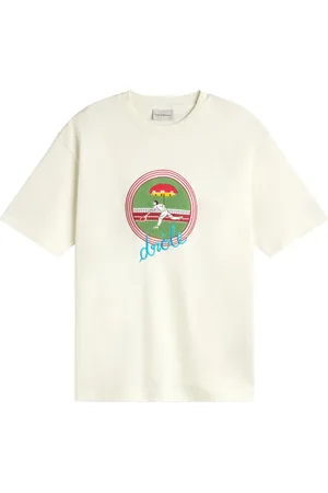 Drôle de Monsieur Top, Herre, Hvid, XS, Tennisbane T-shirt