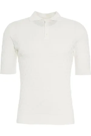 Gender Top, Herre, Hvid, XL, Uld, Stilfuld hvid Poloshirt til mænd