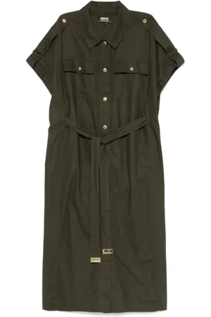 Barbour Kjole, Dame, Grøn, L, Elegant Midi Kjole