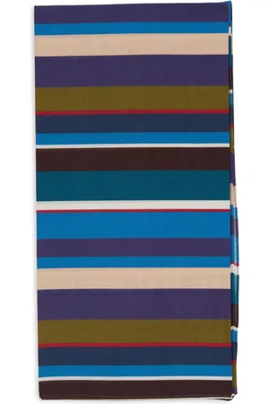 Gallo Tilbehør, unisex, Flerfarvet, ONE SIZE, Bomuld, Unisex blå bomuld bandana med flerfarvede striber
