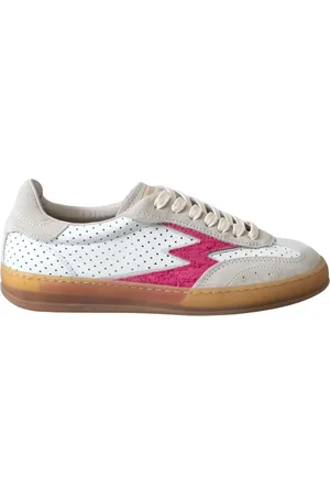 MOA MASTER OF ARTS Sko, Dame, Hvid, 38 EU, Læder, Kirsebær Hvid Perforeret Læder Sneakers