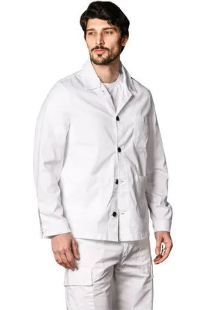 Masons Jakke, Herre, Hvid, 2XL, Bomuld, Herre Field Jacket i Bomuld og Tencel