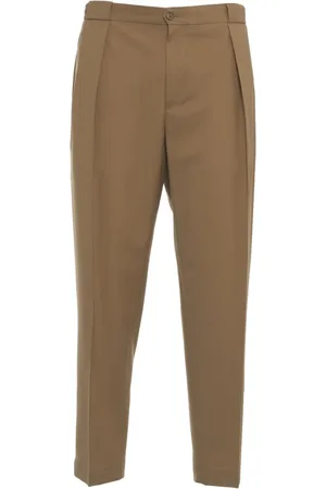 Briglia 1949 Bukser, Herre, , M, Uld, Cropped Plisserede Bukser