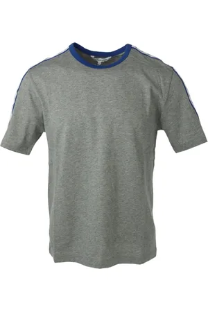Calvin Klein Top, Herre, Grå, S, Bomuld, Gråt Trykt Rund Hals T-Shirt