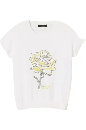 Twin-Set Top, Dame, Hvid, M, Bomuld, Hvid T-shirts og Polos Kollektion