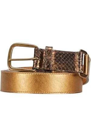 LOUIS VUITTON Pre-owned, Dame, Gul, ONE SIZE, Uld, Pre-owned Laeder baelter
