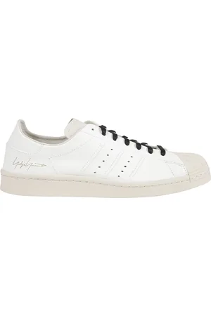 Y-3 Sko, Herre, Hvid, 43 1/2 EU, Frontlukning Perforeret Superstar Sneakers