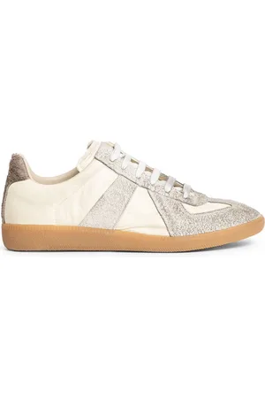 Maison Margiela Sko, Herre, Gul, 40 EU, Nylon, Multifarvet Nylon Ruskind Sneakers
