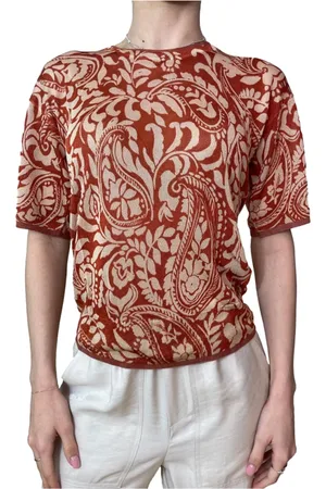 Liu Jo Strik, Dame, Flerfarvet, M, Bomuld, Dyr Print Kortærmet Sweater