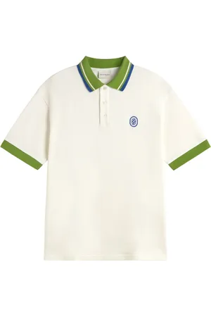 Drôle de Monsieur Top, Herre, Hvid, L, Chic Flettet Polo Skjorte