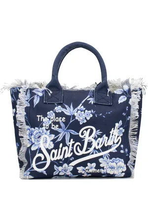 MC2 SAINT BARTH Taske, Dame, Blå, ONE SIZE, Uld, Stilfuld Toilettaske til Essentials
