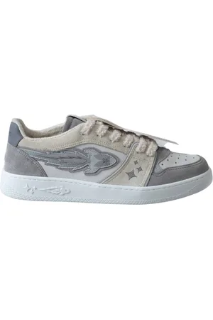 ENTERPRISE JAPAN Sko, Herre, Flerfarvet, 41 EU, Uld, Casual Elegance Sneakers Hvid/Grå
