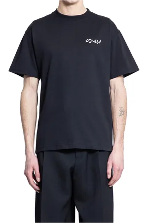 Soulland Top, Herre, Sort, M, Uld, Grafisk Logo Print T-Shirt