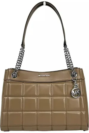 Michael Kors Taske, Dame, Brun, ONE SIZE, Uld, Quiltet Læder Kæde Skulder Tote Taske
