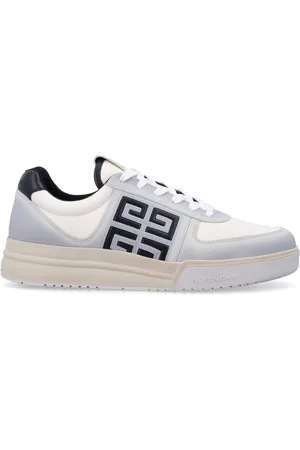 Givenchy Sko, Herre, Hvid, 40 EU, Uld, Hvide Sorte Lave Top Sneakers Aw24