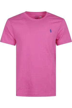 Ralph Lauren Top, Herre, Lyserød, XL, Logo Print T-shirt