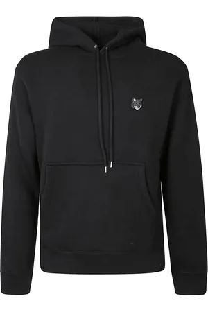 Maison Kitsuné Sweathshirts & Hoodies, Herre, Sort, L, Uld, Fox Head Patch Comfort Hoodie