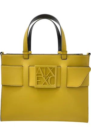 Armani Exchange Taske, Dame, Gul, ONE SIZE, Uld, Gul Håndtaske, Moderne og Sofistikeret Design