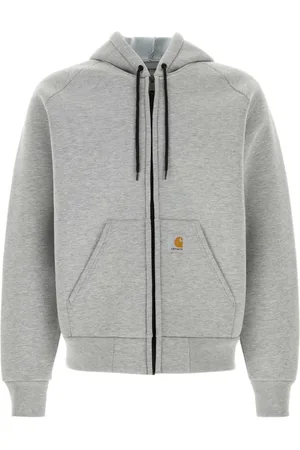 Carhartt Sweathshirts & Hoodies, Herre, Grå, L, Bomuld, Grå Car-Lux hættetrøje