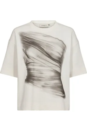 Copenhagen Muse Top, Dame, , XS, Bomuld, Jet Stream Oversized Tee med Print