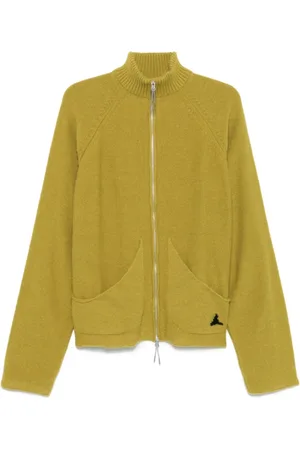 ROA Strik, Herre, Gul, S, Uld, Gul Mohair Cardigan