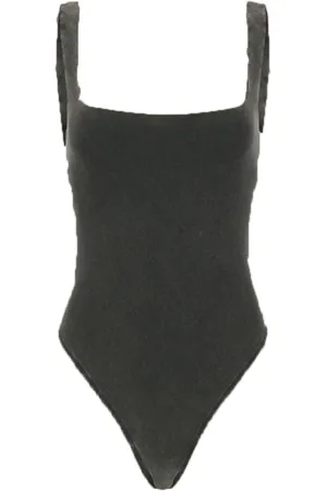 Entire Studios Top, Dame, Sort, M, Square Neck Bodysuit