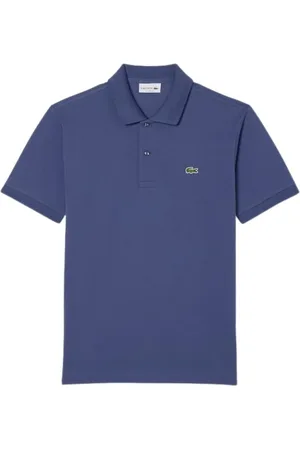 Lacoste Top, Herre, Blå, S, Bomuld, Klassisk Bomuldspolo