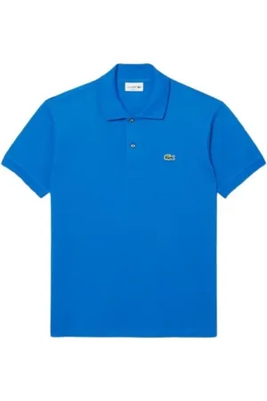 Lacoste Top, Herre, Blå, L, Bomuld, Klassisk Bomuldspolo