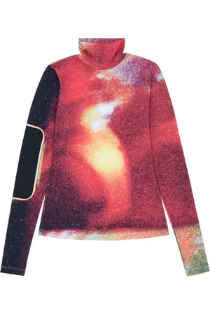 Maison Margiela Strik, Dame, Flerfarvet, L, Uld, Statement Turtleneck