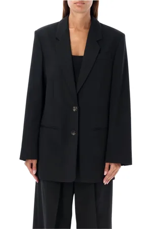 By Malene Birger Jakke, Dame, Sort, S, Uld, Sort Uldjakke Ophie Stil