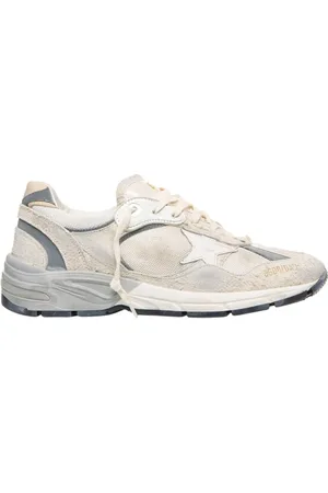 Golden Goose Sko, Herre, Grå, 42 EU, Læder, Grå Running Dad Sneakers