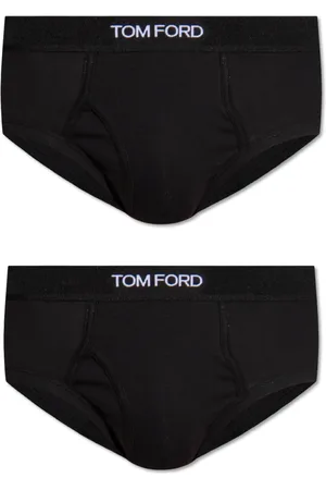 Tom Ford Undertøj, Herre, Sort, XS, Bomuld, Mærkede underbukser to-pakke
