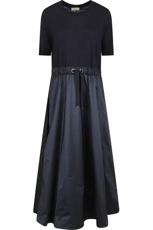 HERNO Kjole, Dame, Blå, S, Blå Kjole til Kvinder Elegant Stil