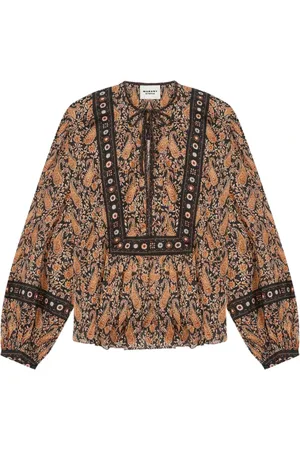 Isabel Marant Bluser & Skjorter, Dame, Flerfarvet, S, Sorte Skjorter til Kvinder
