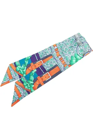 Hermès Pre-owned, Dame, Flerfarvet, ONE SIZE, Tyl, Pre-owned Silke trklaeder