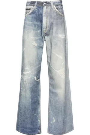OUR LEGACY Jeans, Herre, Blå, W33 L32, Denim, Digital Denim Print Jeans