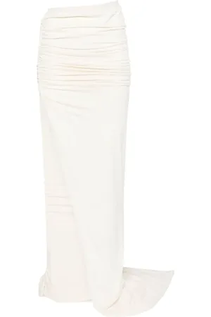 Rick Owens Nederdel, Dame, , S, Natural Flowy Nederdel