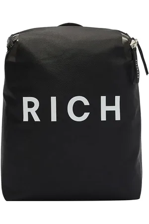 John Richmond Taske, Herre, Sort, ONE SIZE, Nylon, Kompakt Urban Rygsæk Sort Nylon