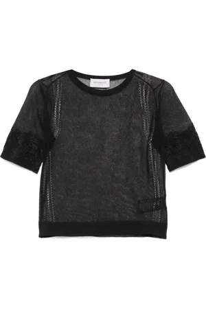 ERMANNO SCERVINO Top, Dame, Sort, M, Uld, Stilfuld Strik Trøje til Kvinder