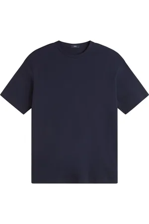 HERNO Top, Herre, Blå, L, Bomuld, Luksus Basic T-shirt