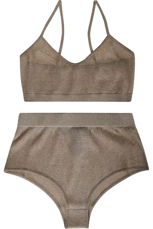 FEDERICA TOSI Badetøj, Dame, Brun, S, Uld, Stilfuldt Strik Wear Kollektion