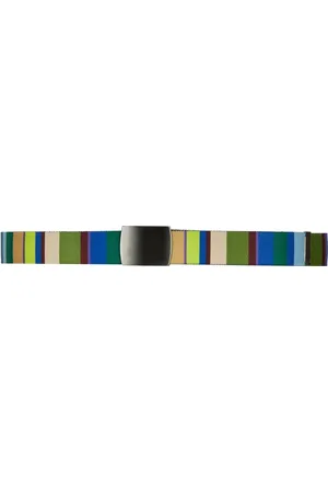 Gallo Tilbehør, unisex, Flerfarvet, ONE SIZE, Elastisk grøn unisex båndbælte med flerfarvede striber