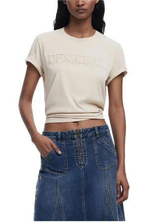 Desigual Top, Dame, , XS, Bomuld, Bomuld T-shirt med Rund Hals