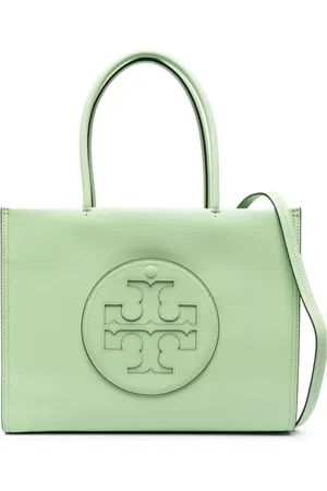 Tory Burch Taske, Dame, Grøn, ONE SIZE, Uld, Eco Ella Logo Tote Bag