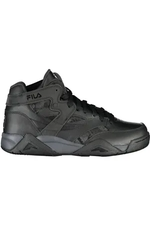Fila Sko, Herre, Sort, 44 EU, Uld, Stilfulde High-Top Sneakers med Kontrastdetaljer