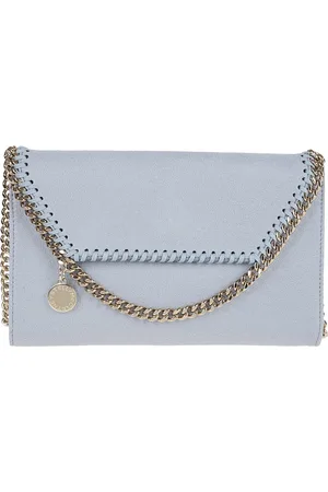 Stella McCartney Taske, Dame, Blå, ONE SIZE, Uld, Blå Crossbody Taske Stilfuld Dag-til-Nat Slid