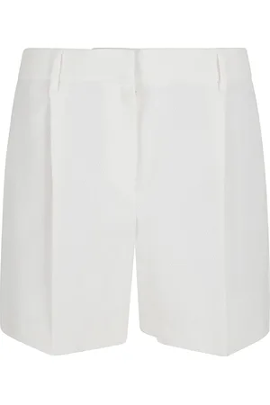 Brunello Cucinelli Shorts, Dame, Hvid, XS, Bomuld, Hvide Bermuda Shorts Elegant Sommerstil